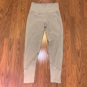 Alo full length leggings small cream heather grey s